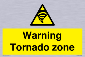 Warning Tornado zone